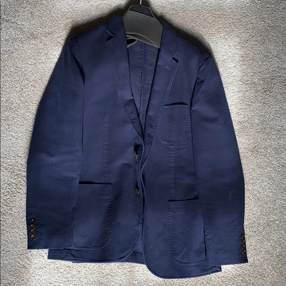 J. Crew Moleskin Blazer - Size 40 - Navy
